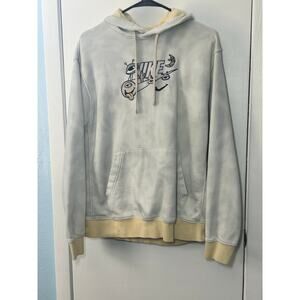 Rare Nike Hoodie Large Tie Dye Alien Swoosh Celestial Grunge Skater Basketball